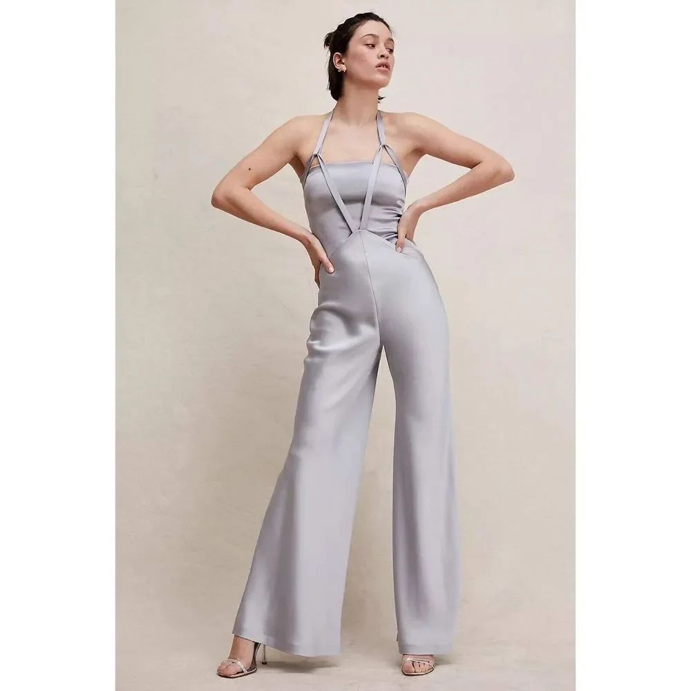 Free People Norma Kamali Halter Bias Pants $350